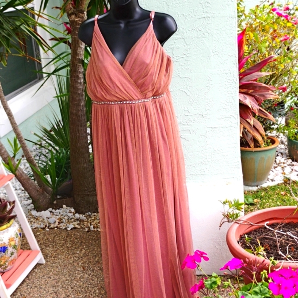 Candalite Formal dress size large Empire style /PROM